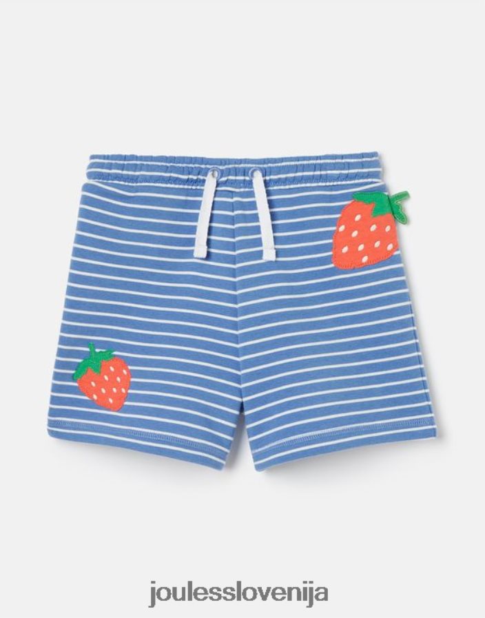 Joules oblačila dekleta hamden novelty kratke hlače 2-8 let NFBJ4H298 modra črtasta jagoda
