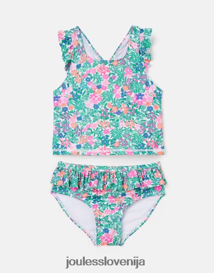 Joules oblačila dekleta laurielle tankini 2-12 let NFBJ4H312 multi ditsy