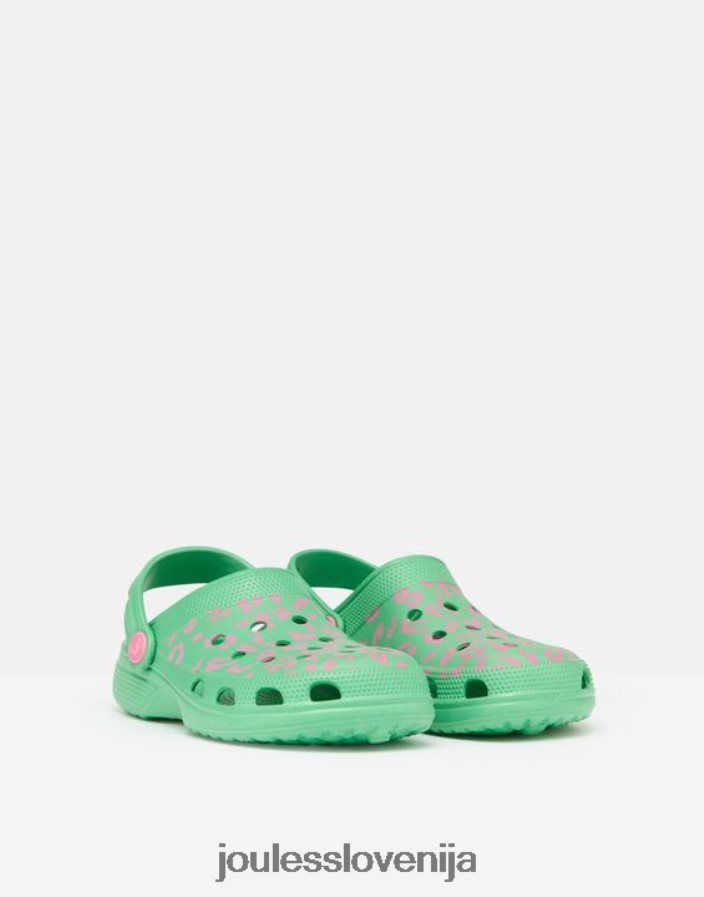 Joules obutev dekleta cokle za bazene NFBJ4H325 zeleni roza leopard