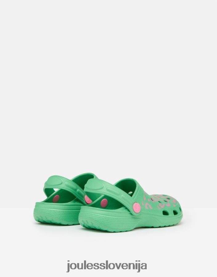 Joules obutev dekleta cokle za bazene NFBJ4H325 zeleni roza leopard