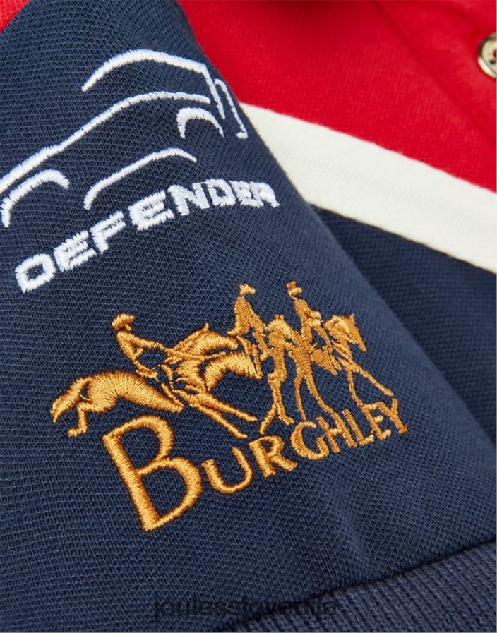 Joules oblačila dekleta burghley polo majica 2-12 let NFBJ4H329 temno rdeča