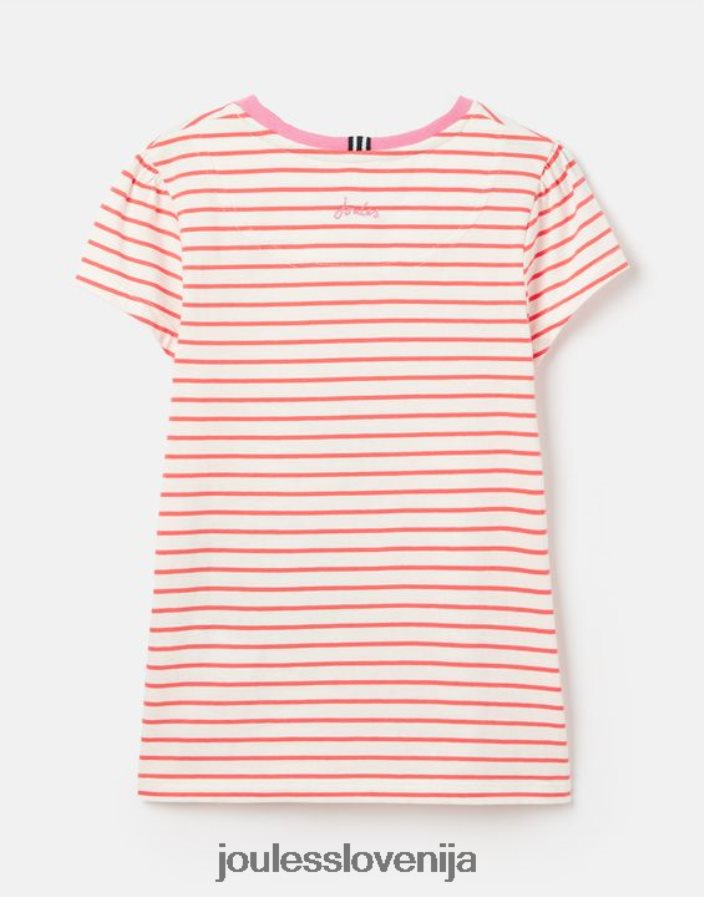 Joules oblačila dekleta pixie sitotisk majica 2-12 let NFBJ4H259 črtasti pes