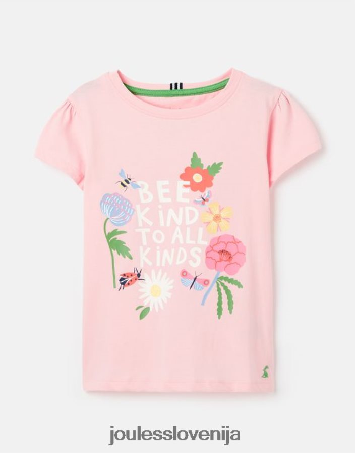 Joules oblačila dekleta pixie sitotisk majica 2-12 let NFBJ4H270 čebelji