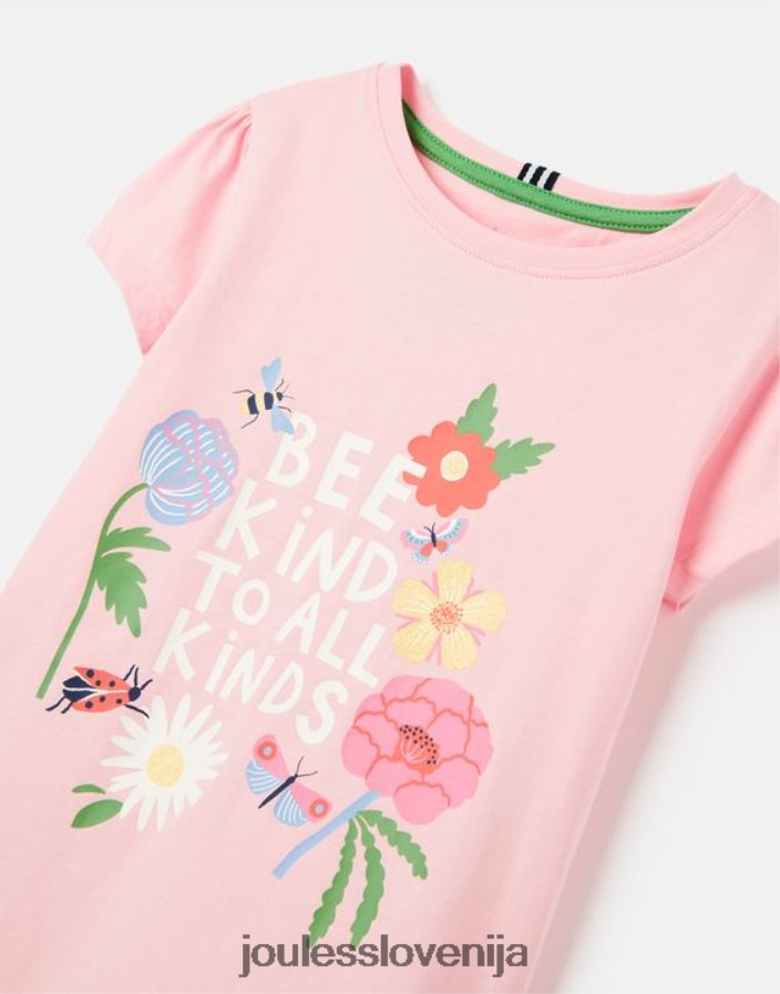 Joules oblačila dekleta pixie sitotisk majica 2-12 let NFBJ4H270 čebelji