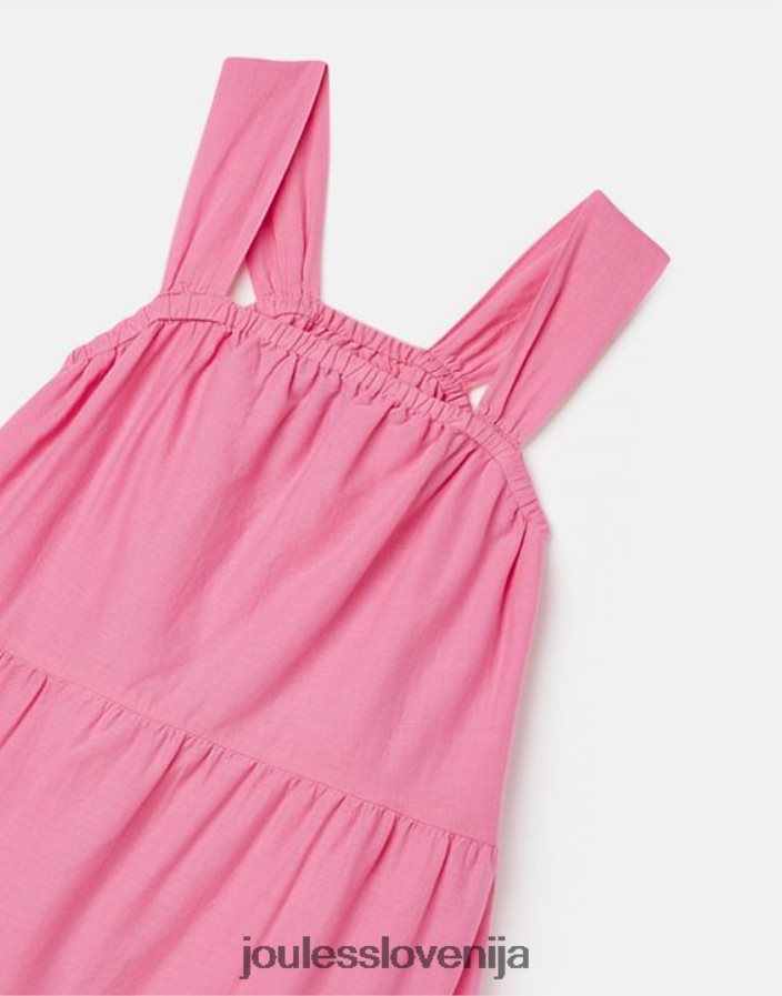 Joules oblačila dekleta kiki večplastna midi obleka 2-12 let NFBJ4H294 aurora roza