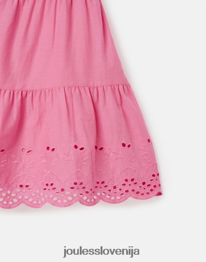 Joules oblačila dekleta kiki večplastna midi obleka 2-12 let NFBJ4H294 aurora roza