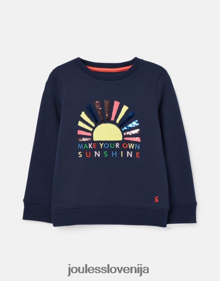 Joules oblačila dekleta mackenzie jopica 5-12 let NFBJ4H264 modro sonce