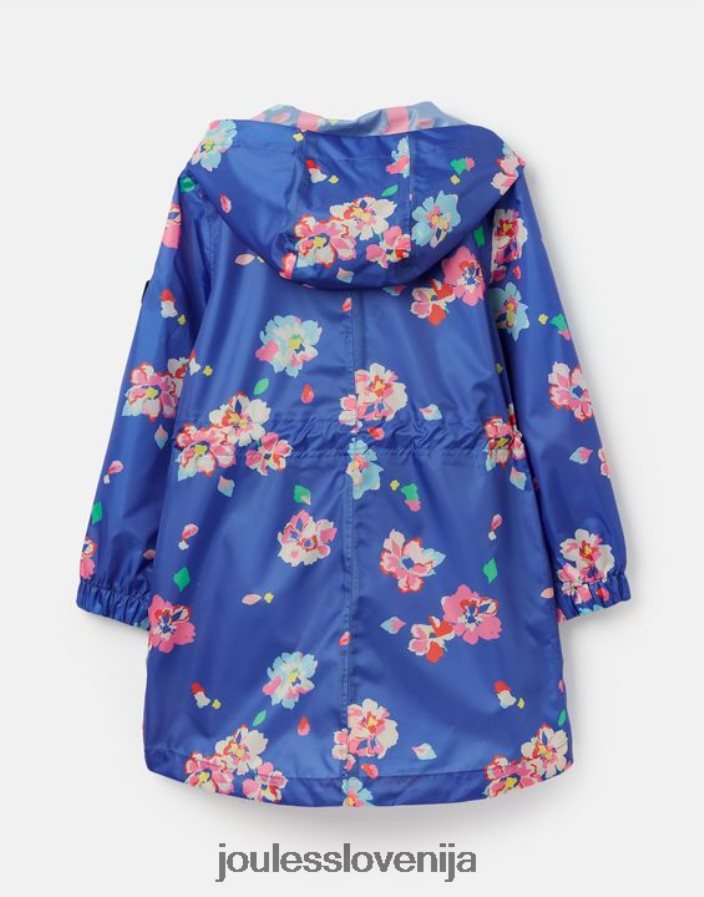 Joules oblačila dekleta Golightly Packaway jakna 2-12 let NFBJ4H305 modro cvetlično