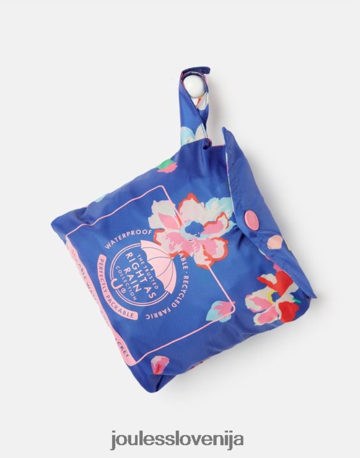 Joules oblačila dekleta Golightly Packaway jakna 2-12 let NFBJ4H305 modro cvetlično
