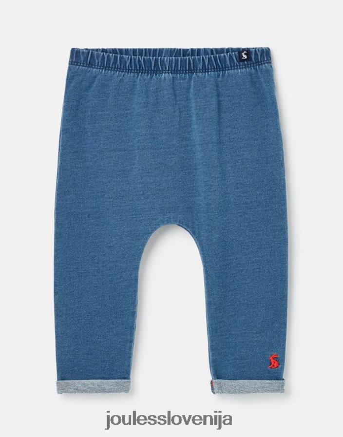Joules oblačila dojenčki Grove denim brezšivne hlače 0-24 mesecev NFBJ4H441 denim