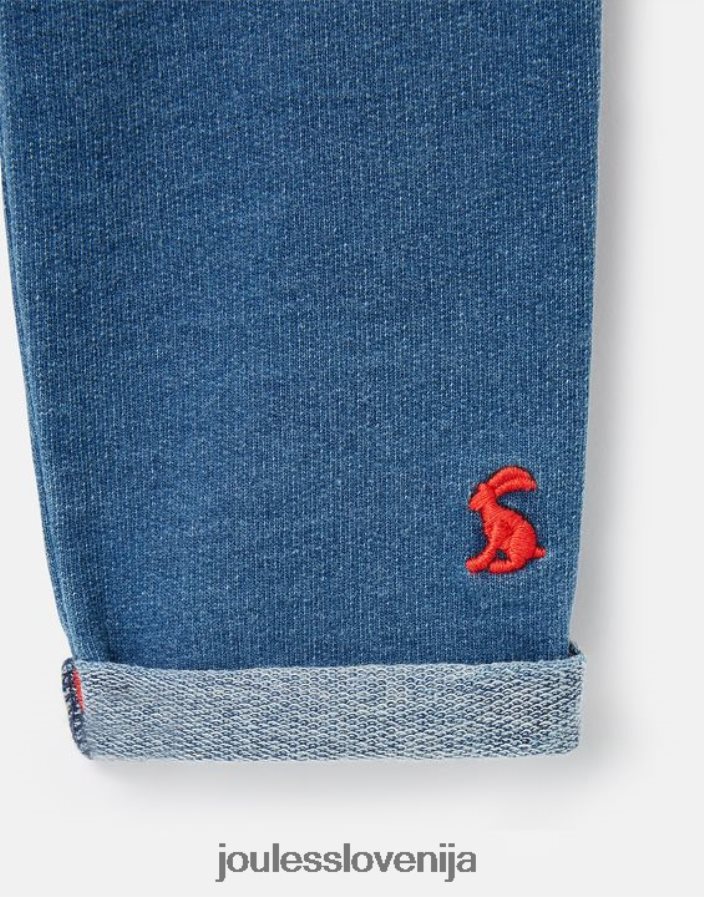 Joules oblačila dojenčki Grove denim brezšivne hlače 0-24 mesecev NFBJ4H441 denim