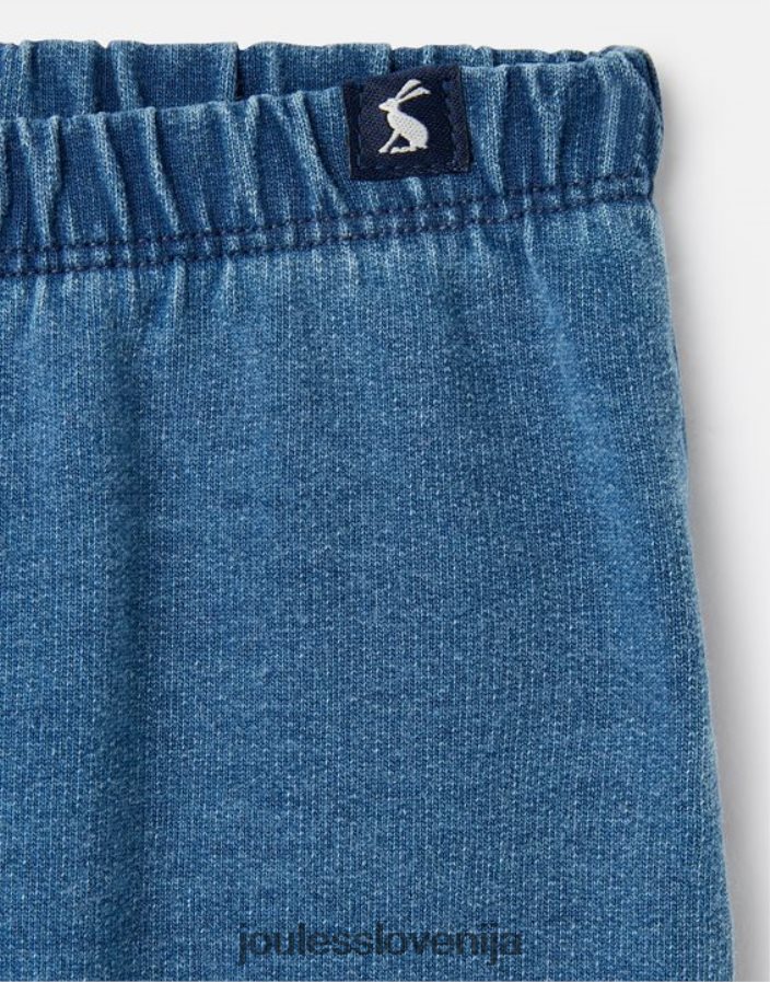 Joules oblačila dojenčki Grove denim brezšivne hlače 0-24 mesecev NFBJ4H441 denim