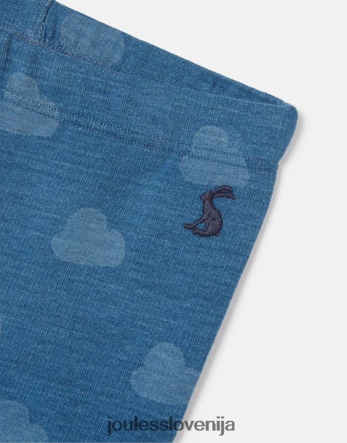 Joules oblačila dojenčki denim pajkice s potiskom minnie 0-3 leta NFBJ4H419 denim oblak
