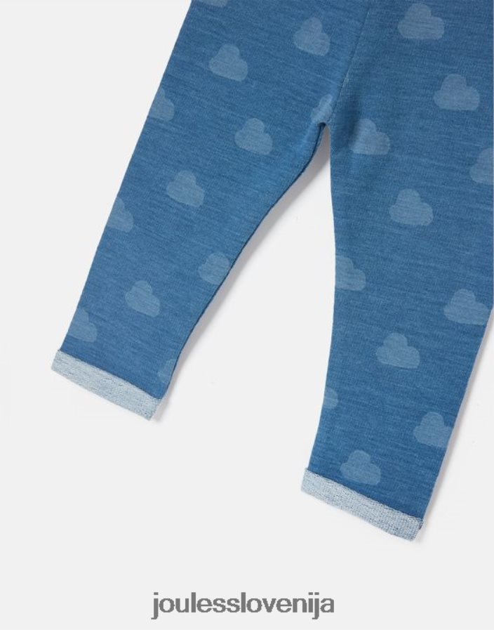 Joules oblačila dojenčki denim pajkice s potiskom minnie 0-3 leta NFBJ4H419 denim oblak