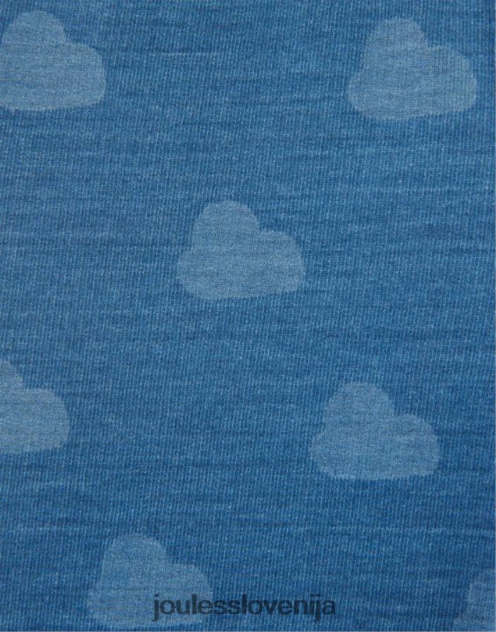 Joules oblačila dojenčki denim pajkice s potiskom minnie 0-3 leta NFBJ4H419 denim oblak