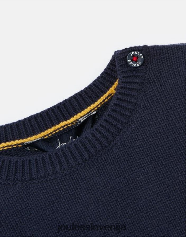 Joules oblačila dekleta cracking intarsia pleten pulover 0-24 mes NFBJ4H413 mornariški severni jelen