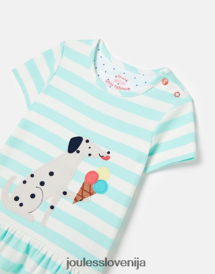 Joules oblačila dekleta dazzle artwork peplum obleka 0-3 leta NFBJ4H394 vodni trak