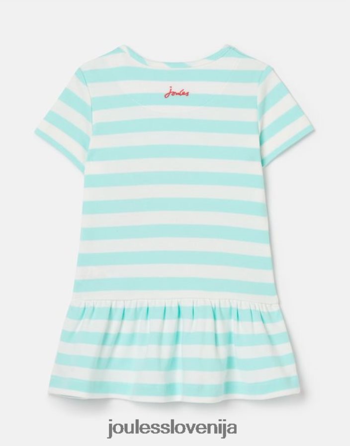 Joules oblačila dekleta dazzle artwork peplum obleka 0-3 leta NFBJ4H394 vodni trak