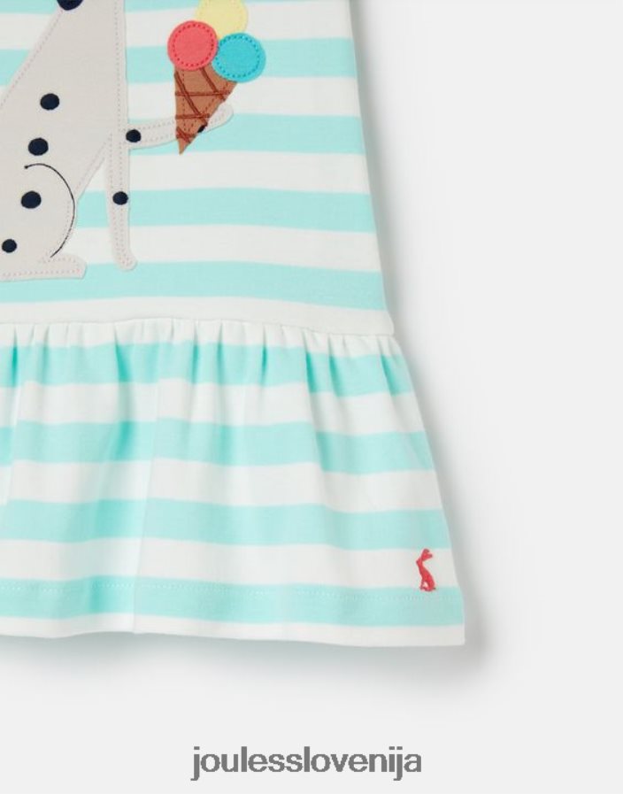 Joules oblačila dekleta dazzle artwork peplum obleka 0-3 leta NFBJ4H394 vodni trak