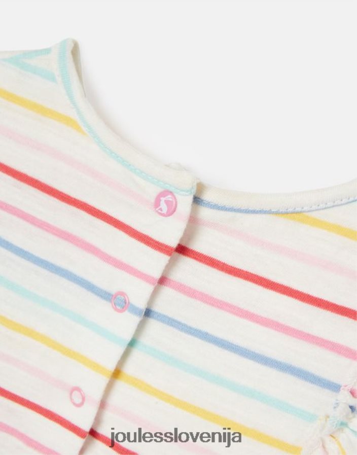 Joules oblačila dekleta iola večplastna obleka z dolgimi rokavi 0-3 leta NFBJ4H421 več črt