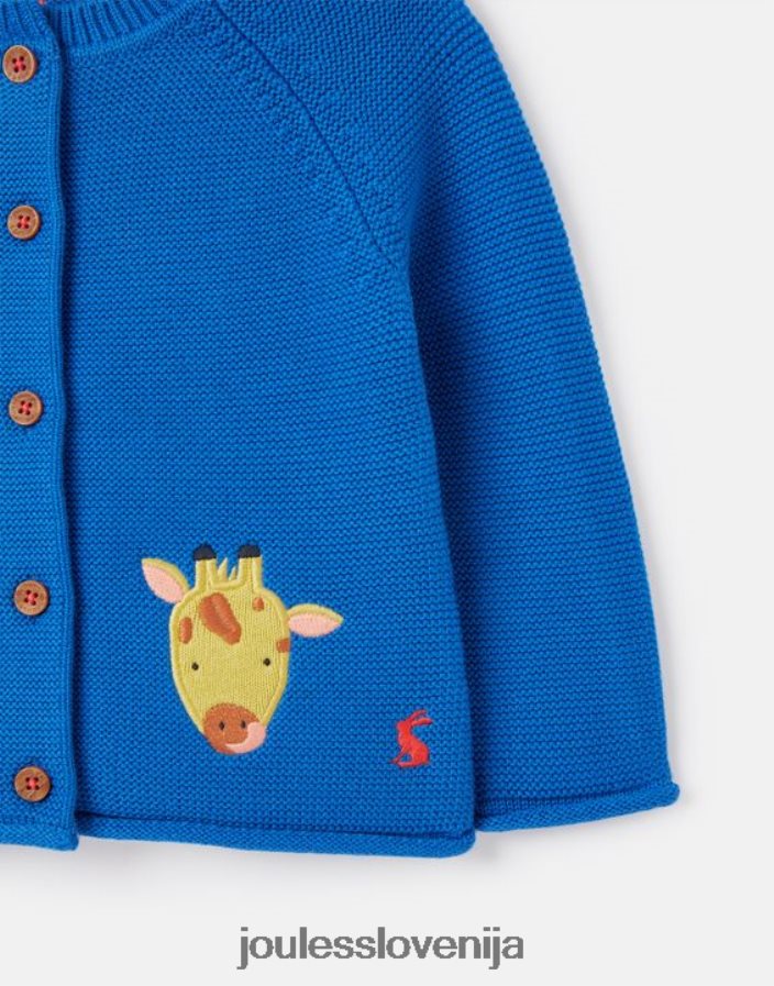 Joules oblačila dojenčki jopica bertie artwork 0-3 leta NFBJ4H436 modri safari
