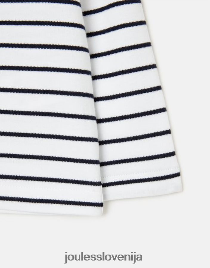 Joules oblačila dojenčki majica z dolgimi rokavi harbour stripe 0 - 3 leta NFBJ4H415 mornarski trak