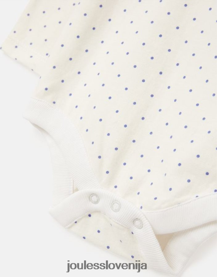 Joules oblačila dojenčki olive paket dveh bodijev 0-9 mes NFBJ4H416 pikčasti trak