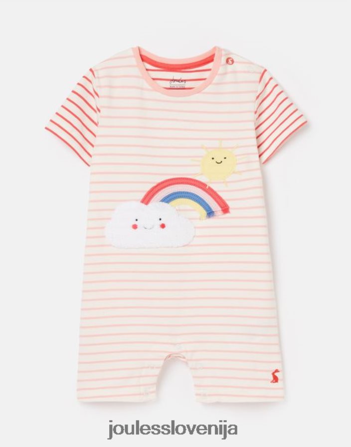 Joules oblačila dojenčki patch artwork romper 0-24 mesecev NFBJ4H403 pnkweahr