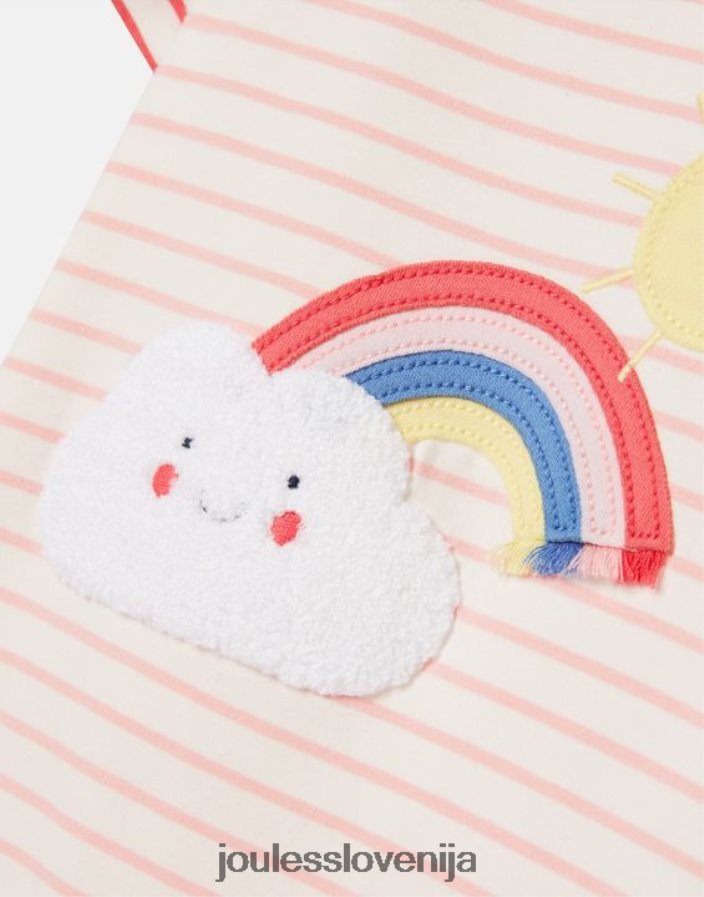 Joules oblačila dojenčki patch artwork romper 0-24 mesecev NFBJ4H403 pnkweahr