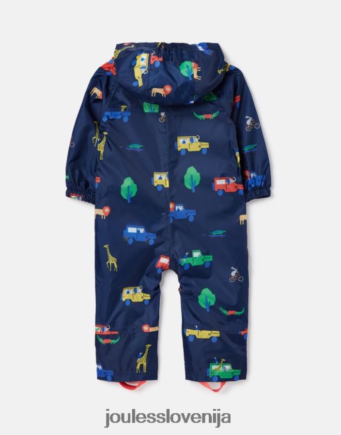 Joules oblačila dojenčki puddle nepremočljiva obleka 3 mesece-3 leta NFBJ4H440 mornariški safari