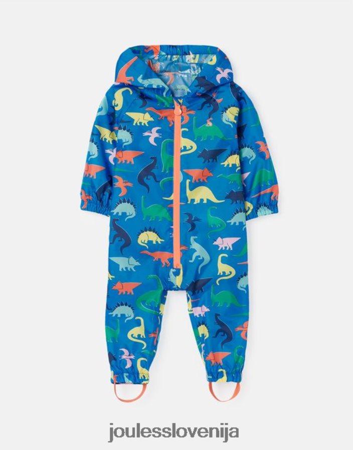 Joules oblačila fantje Puddle nepremočljiva reciklirana puddlesuit 1-3 leta NFBJ4H439 dino modra
