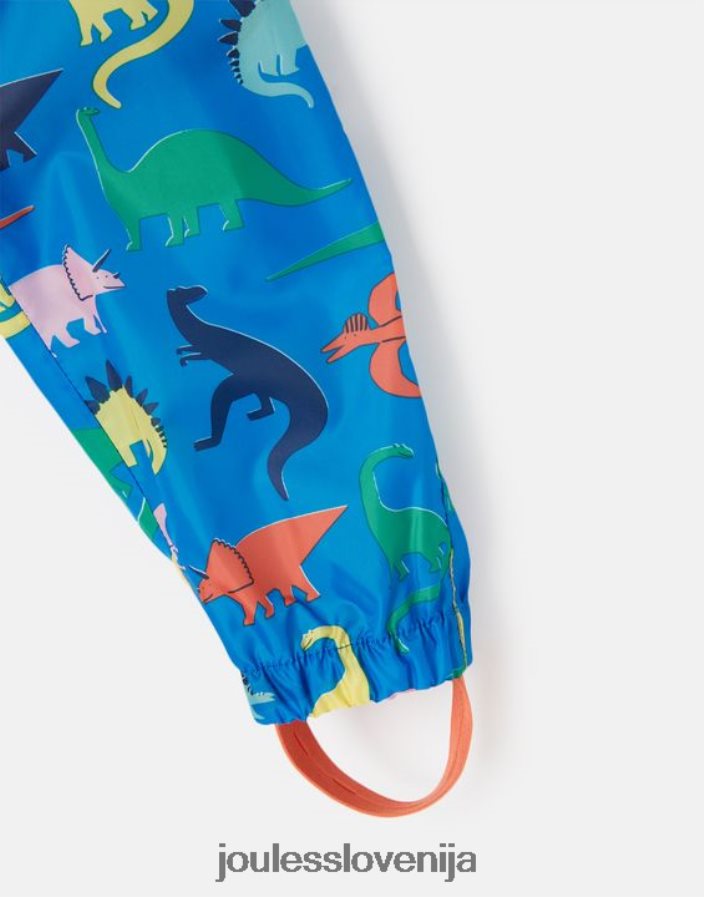 Joules oblačila fantje Puddle nepremočljiva reciklirana puddlesuit 1-3 leta NFBJ4H439 dino modra