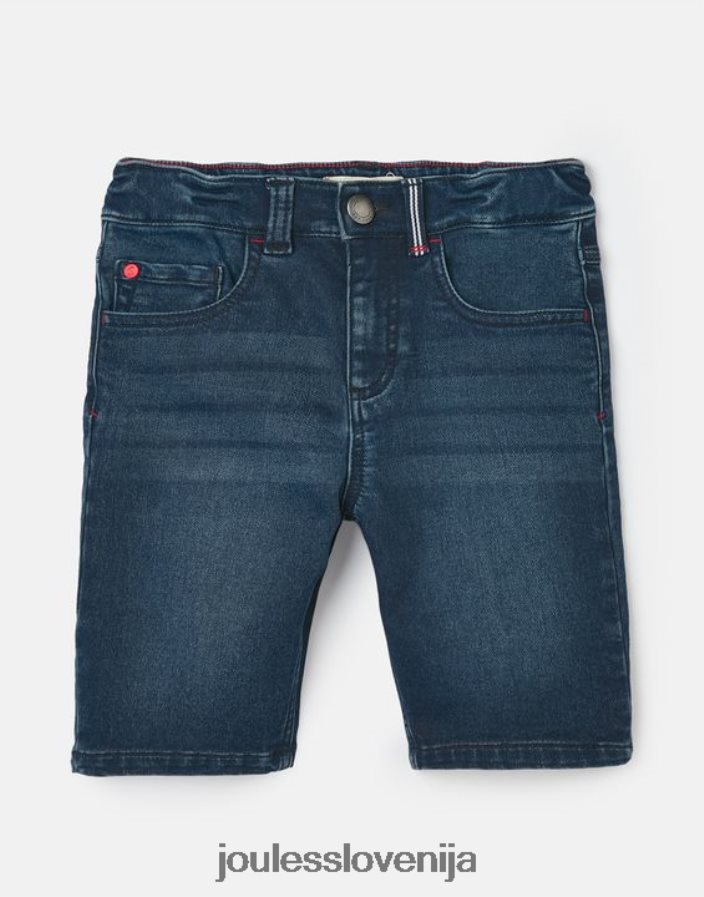 Joules oblačila fantje Brandon jersey denim kratke hlače 2-12 let NFBJ4H370 srednje modra