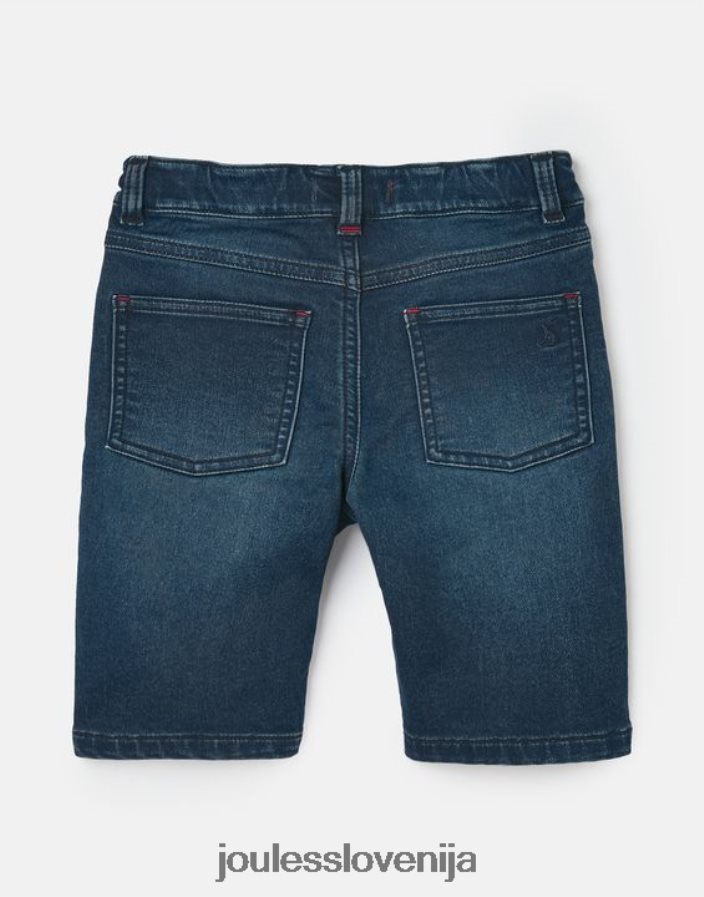 Joules oblačila fantje Brandon jersey denim kratke hlače 2-12 let NFBJ4H370 srednje modra