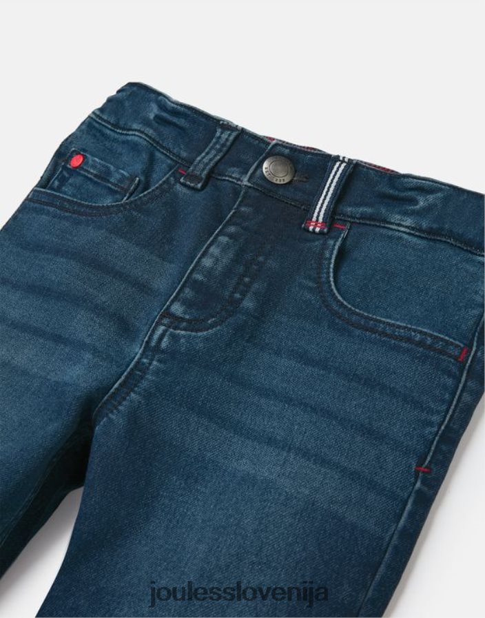 Joules oblačila fantje Brandon jersey denim kratke hlače 2-12 let NFBJ4H370 srednje modra