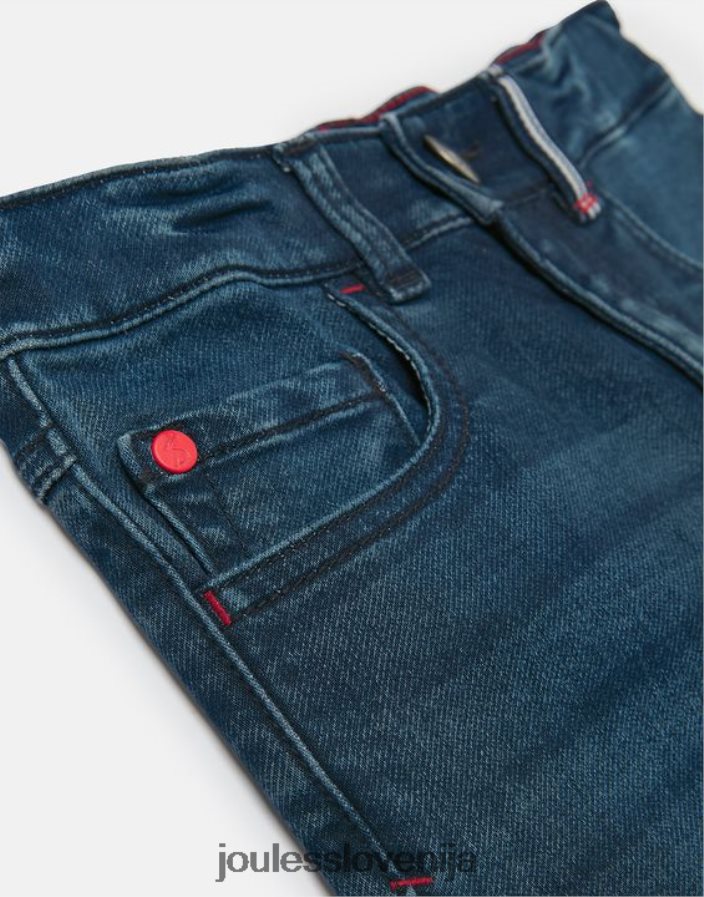 Joules oblačila fantje Brandon jersey denim kratke hlače 2-12 let NFBJ4H370 srednje modra