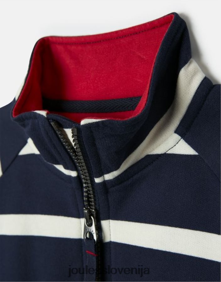 Joules oblačila fantje finn 1/2 zip jopica 2-12 let NFBJ4H349 mornarski trak