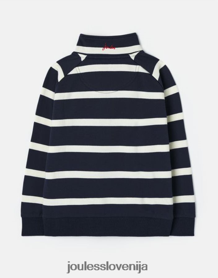 Joules oblačila fantje finn 1/2 zip jopica 2-12 let NFBJ4H349 mornarski trak