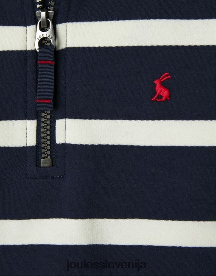 Joules oblačila fantje finn 1/2 zip jopica 2-12 let NFBJ4H349 mornarski trak
