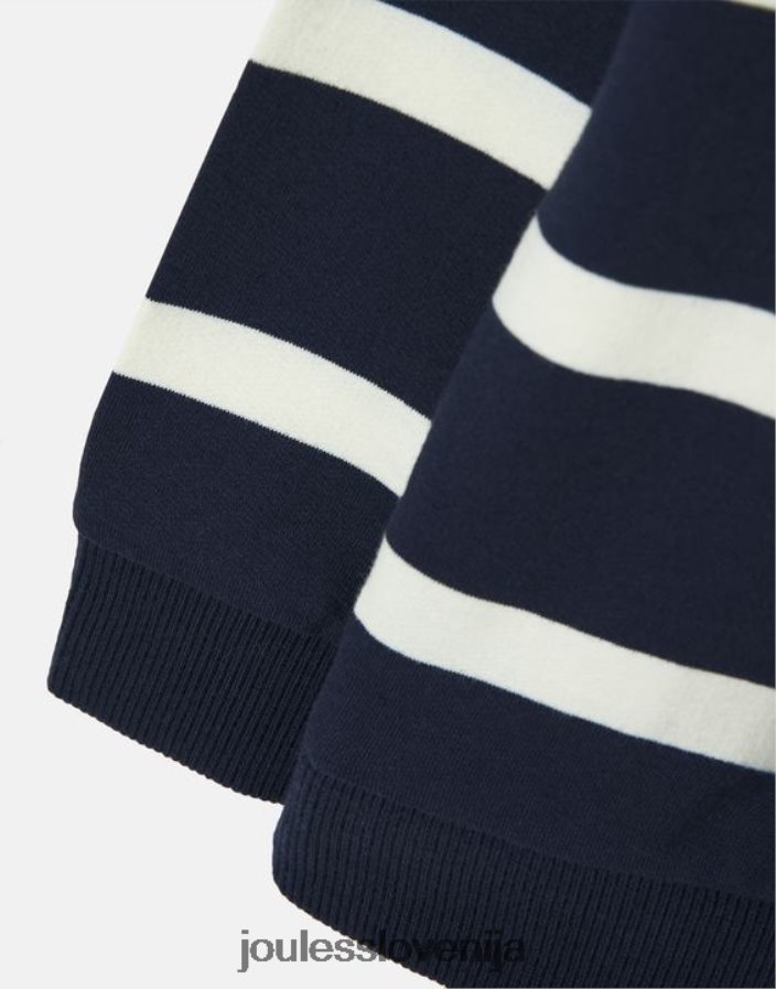 Joules oblačila fantje finn 1/2 zip jopica 2-12 let NFBJ4H349 mornarski trak