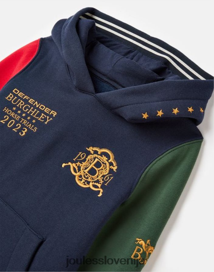Joules oblačila fantje unisex pulover s kapuco burghley 2-12 let NFBJ4H316 francoska mornarica