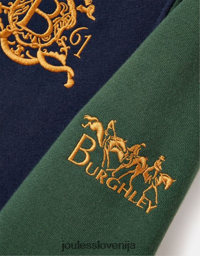 Joules oblačila fantje unisex pulover s kapuco burghley 2-12 let NFBJ4H316 francoska mornarica