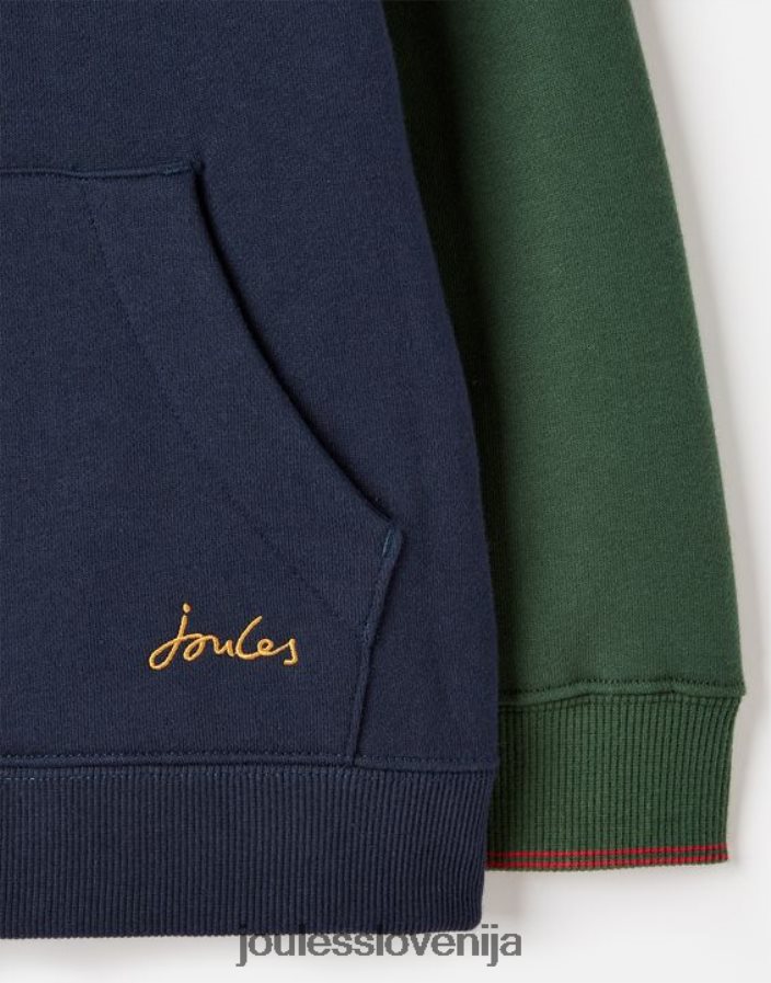 Joules oblačila fantje unisex pulover s kapuco burghley 2-12 let NFBJ4H316 francoska mornarica