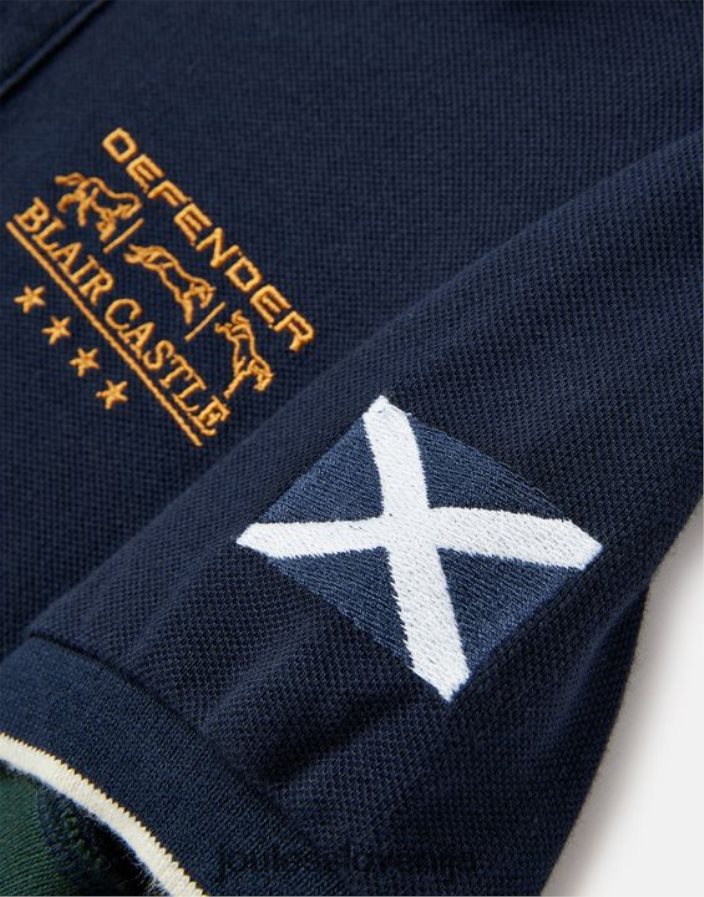 Joules oblačila fantje blair polo majica 2-12 let NFBJ4H376 francoska mornarica