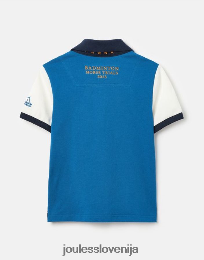 Joules oblačila fantje otroška unisex polo majica za badminton 2-12 let NFBJ4H345 modra