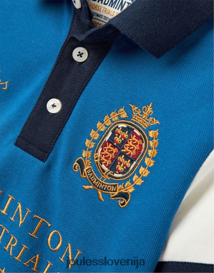 Joules oblačila fantje otroška unisex polo majica za badminton 2-12 let NFBJ4H345 modra