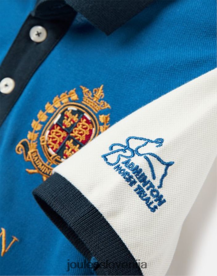 Joules oblačila fantje otroška unisex polo majica za badminton 2-12 let NFBJ4H345 modra