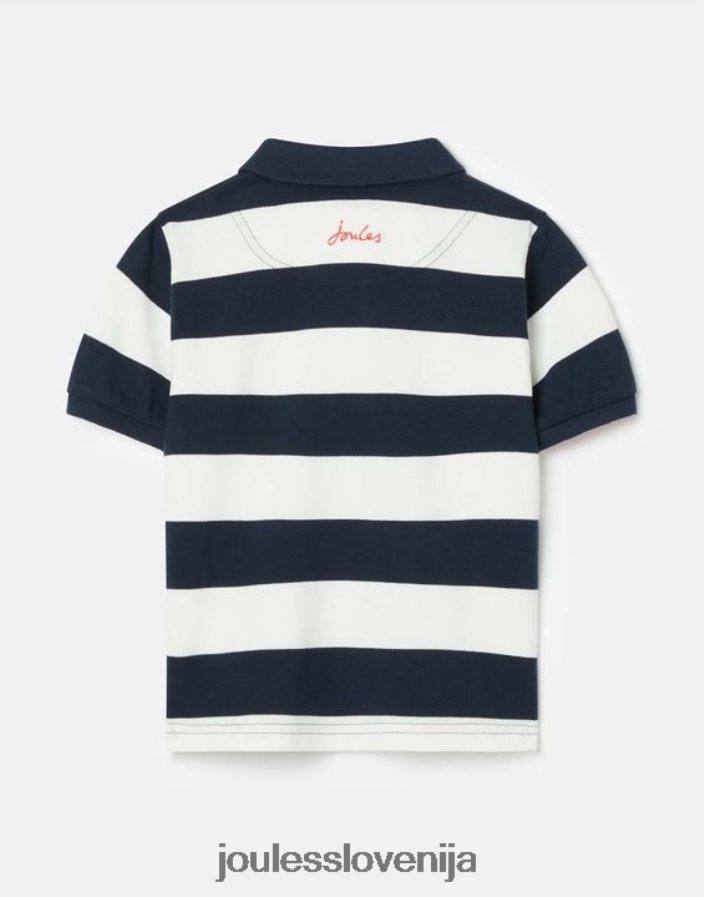 Joules oblačila fantje polo majica s črtami iz lesa 2-12 let NFBJ4H387 francoska mornarska črta