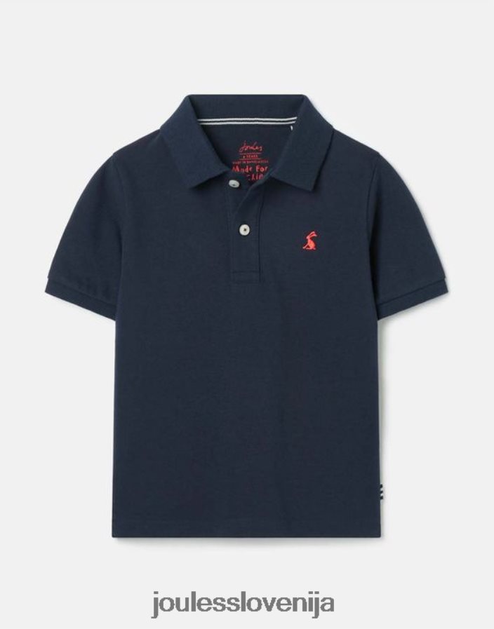 Joules oblačila fantje woody polo majica 2-12 let NFBJ4H372 francoska mornarica