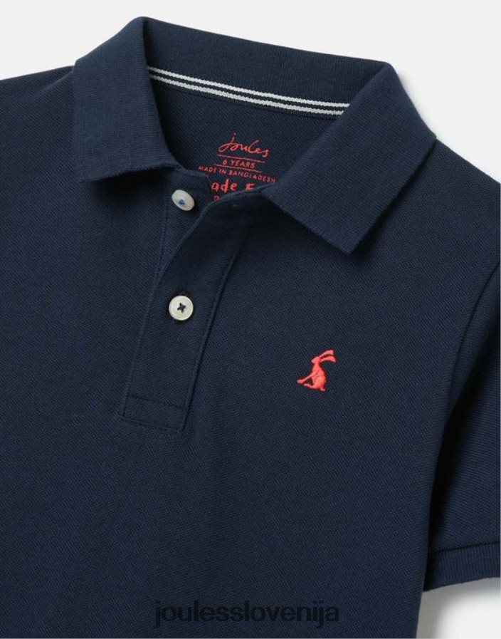 Joules oblačila fantje woody polo majica 2-12 let NFBJ4H372 francoska mornarica